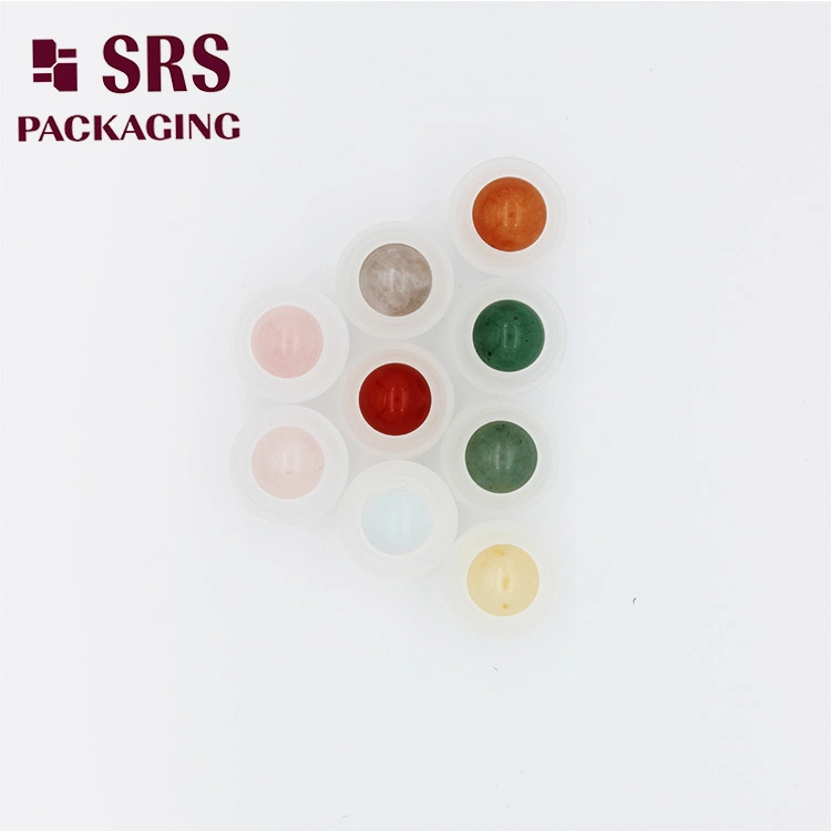 Cosmetic Roll On 5mm 8mm 10mm 20mm 25mm 25.4mm 35.56mm Stainless Metal Steel color Jadestone Glass Jade Massager Stone 1" 1.14" 1.4" Plastic Hollow Roller Ball